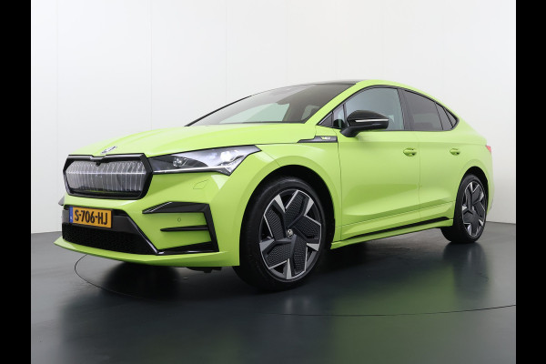Škoda Enyaq Coupé iV *GERESERVEERD* 82 RS 300PK 4WD Pano-Dak Lmv 21" W-pomp Led-Matrix Adaptive-Cr Sportst-+Elektr+Geheugen+Verwarmd Camera Leer/Alcantara Navi Ecc  Adaptive-Onderstel Keyless Elektrische Achterklep DAB Stoelverwarming V+A   Premium Audio Stuurverwarming AWD Origineel Nederlandse Auto in Nieuwstaat ! 1e Eigenaar Nieuwprijs €63.880,- Škoda Enyaq Coupé iV *GERESERVEERD* 82 RS 300PK 4WD Pano-Dak Lmv 21" W-pomp Led-Matrix Adaptive-Cr Sportst-+Elektr+Geheugen+Verwarmd Camera Leer/Alcantara Navi Ecc  Adaptive-Onderstel Keyless Elektrische Achterklep DAB Stoelverwarming V+A   Premium Audio Stuurverwarming AWD Origineel Nederlandse Auto in Nieuwstaat ! 1e Eigenaar Nieuwprijs €63.880,-