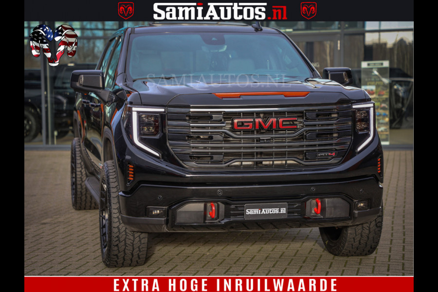 GMC Sierra AT4 6.2 V8 | Alle opties | Dubbele Cabine met Royale 5 Zitplaatsen | BPM vrij | Nu Leverbaar uit Voorraad | Voorraad Nr 248378 |
