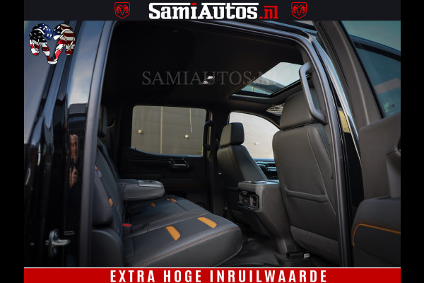 GMC Sierra AT4 6.2 V8 | Alle opties | VIRTUAL COCKPIT | DC | RAM DEALER NEDERLAND | Dubbele Cabine met Royale 5 Zitplaatsen | BPM vrij | Nu Leverbaar uit Voorraad | Voorraad Nr 238919 |