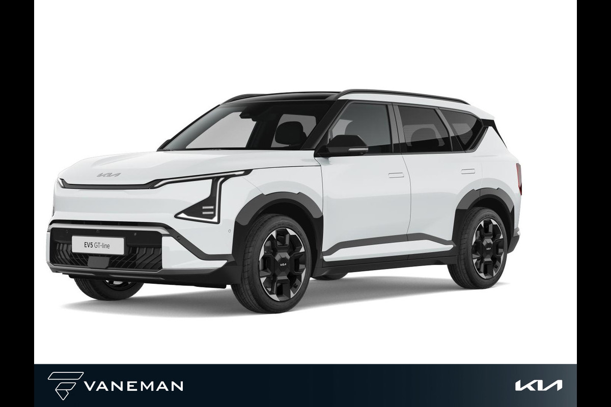 Kia EV5 GT-PlusLine 81.4 kWh | Cruise control adaptief met Stop&Go en stuurhulp | Tijdelijk gratis Metallic Lak t.w.v. € 895,- | Zelf samenstellen