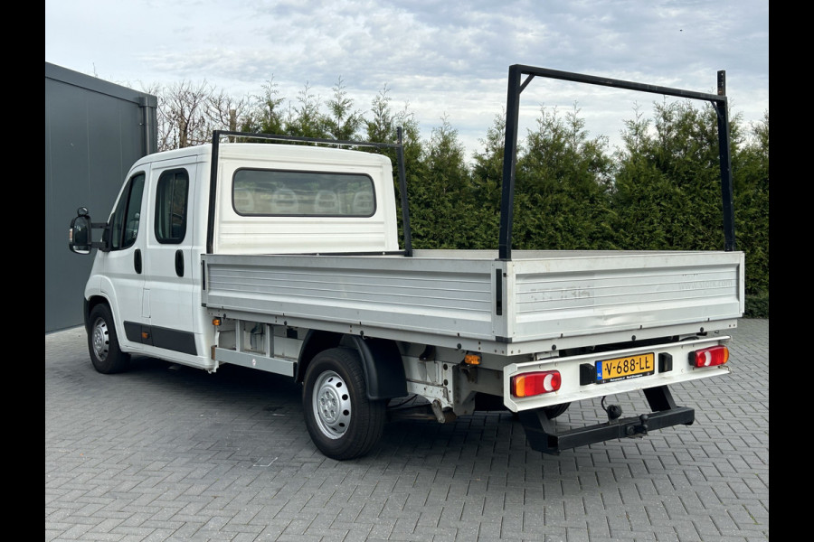 Peugeot Boxer 2.0 164 PK EURO 6 / PICK UP / OPEN LAADBAK / 49.917KM !! / 1e EIG. / 7-PERS DUBBELE CABINE / TREKHAAK / AIRCO / BLUETOOTH