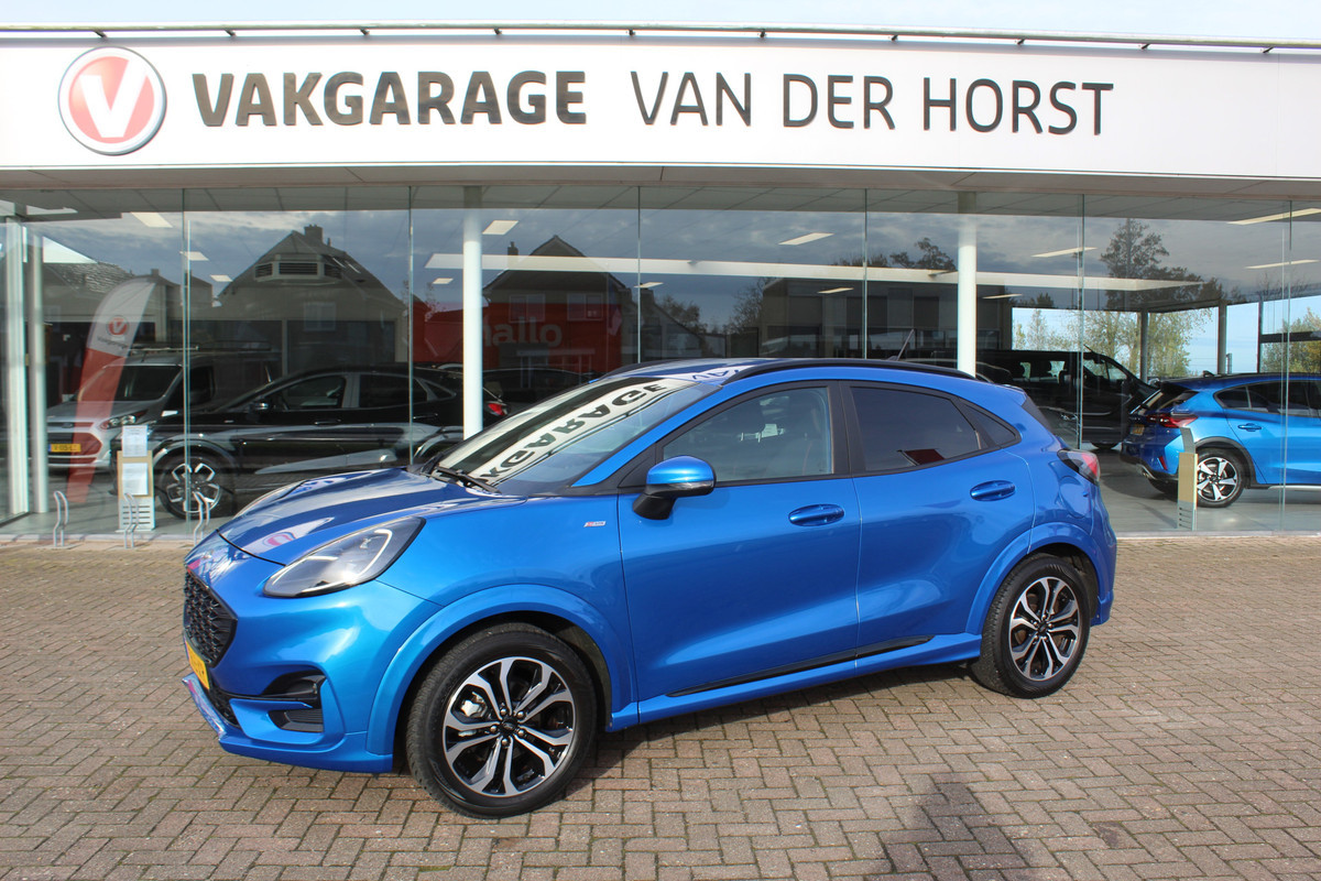 Ford Puma 1.0 EcoBoost Hybrid ST-Line , 125pk Climate control , Stoel,Stuur en Voorruitverwarming Navigatie , Bluetooth , Parkeersensoren achter Ford Puma 1.0 EcoBoost Hybrid ST-Line , 125pk Climate control , Stoel,Stuur en Voorruitverwarming Navigatie , Bluetooth , Parkeersensoren achter