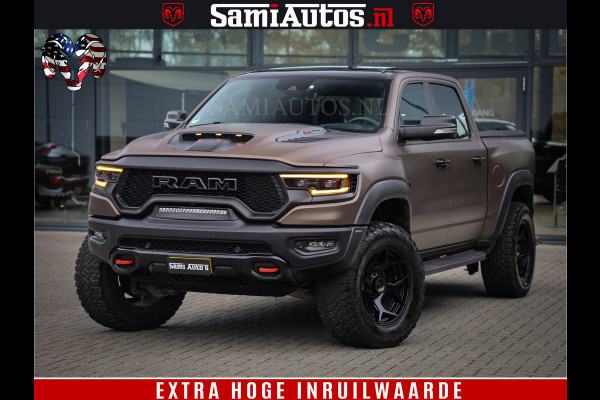 Dodge Ram 1500 TRX HELLCAT 712 PK 6.2 V8 | MEGA DIK | BOM VOL | BLACK ON BLACK | CREW CAB DUBBELE CABINE DC | 5 PERSOONS GRIJS KENTEKEN |
