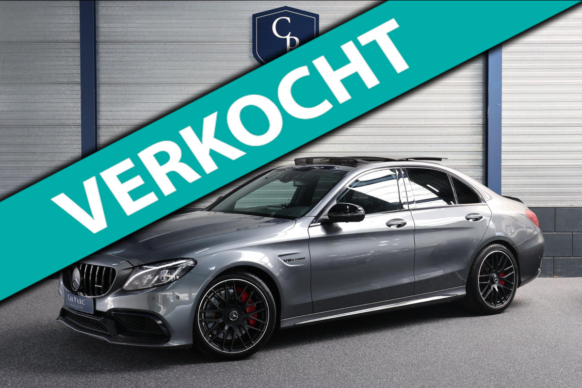 Mercedes-Benz C-Klasse AMG 63 S KUIPSTOELEN/SFEER/PANORAMADAK/LEER+S.VERWARMING/19" LMV/360 CAM/ACC/ECC/12 MDN GARANTIE!