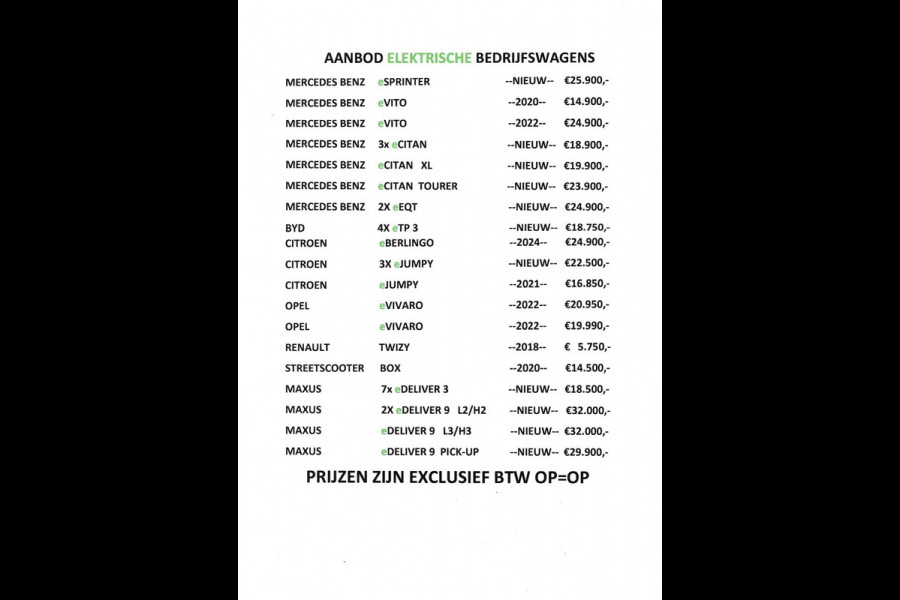 Peugeot e-Expert / Citroen e-Jumpy 75kWh Business 9 Pers. Airco Cruisecontrol Prijs incl. BTW €32.368,- Peugeot e-Expert / Citroen e-Jumpy 75kWh Business 9 Pers. Airco Cruisecontrol Prijs incl. BTW €32.368,-