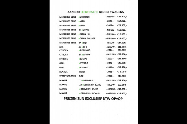 Peugeot e-Expert / Citroen e-Jumpy 75kWh Business 9 Pers. Airco Cruisecontrol Prijs incl. BTW €32.368,- Peugeot e-Expert / Citroen e-Jumpy 75kWh Business 9 Pers. Airco Cruisecontrol Prijs incl. BTW €32.368,-