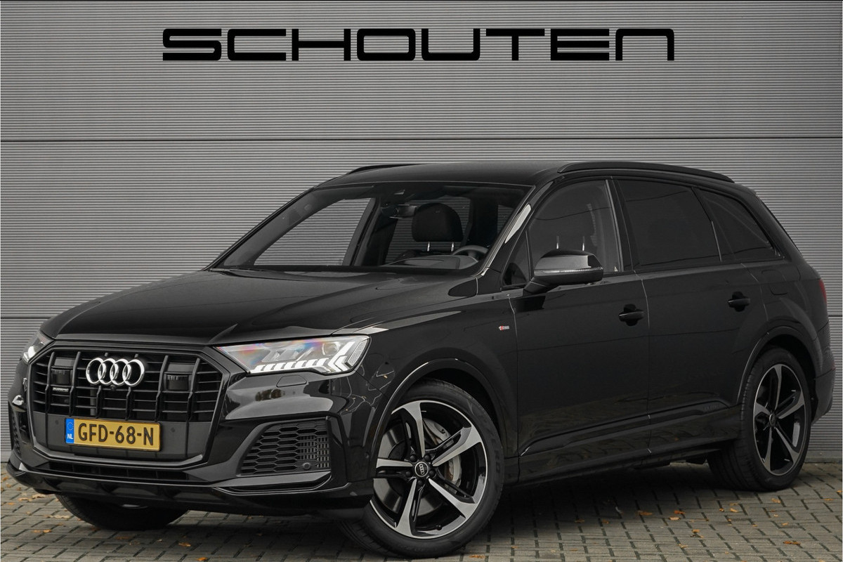 Audi Q7 55 TFSI e Quattro Pro Line Advanced S-Line Bose HUD Trekhaak Zwart Optiek