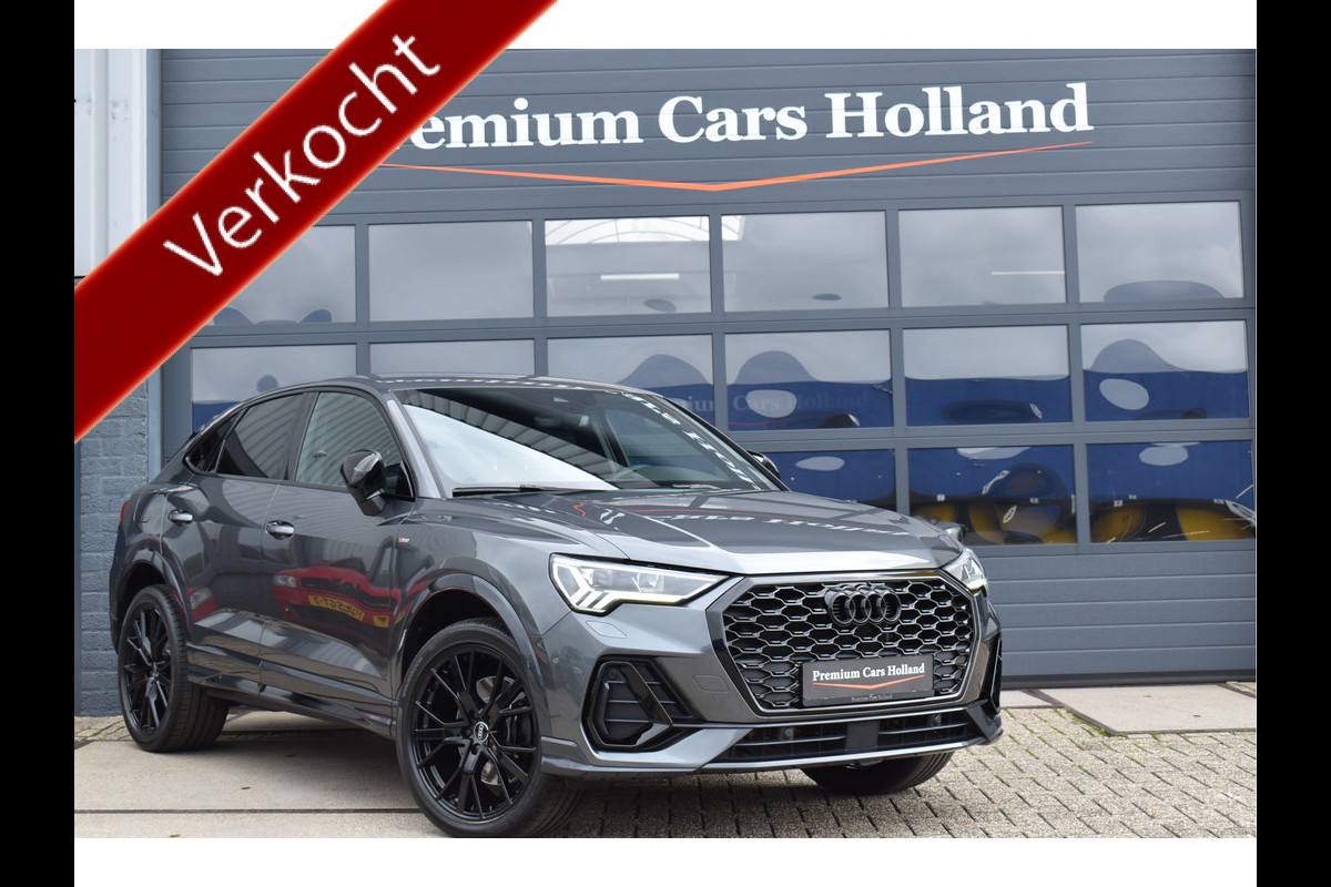 Audi Q3 Sportback 45 TFSI e S-Line 245 Pk Leder Memory Sfeer Navi Matrix 20 Inch Black Audi Q3 Sportback 45 TFSI e S-Line 245 Pk Leder Memory Sfeer Navi Matrix 20 Inch Black