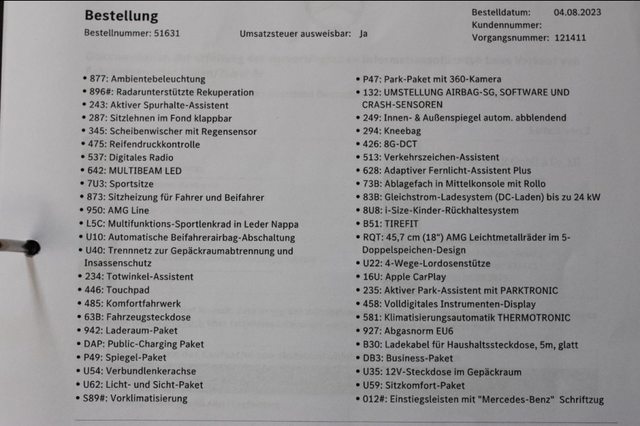 Mercedes-Benz A-Klasse 250 e AMG *Pano*Night*360 Camera*Elek. Stoelen*