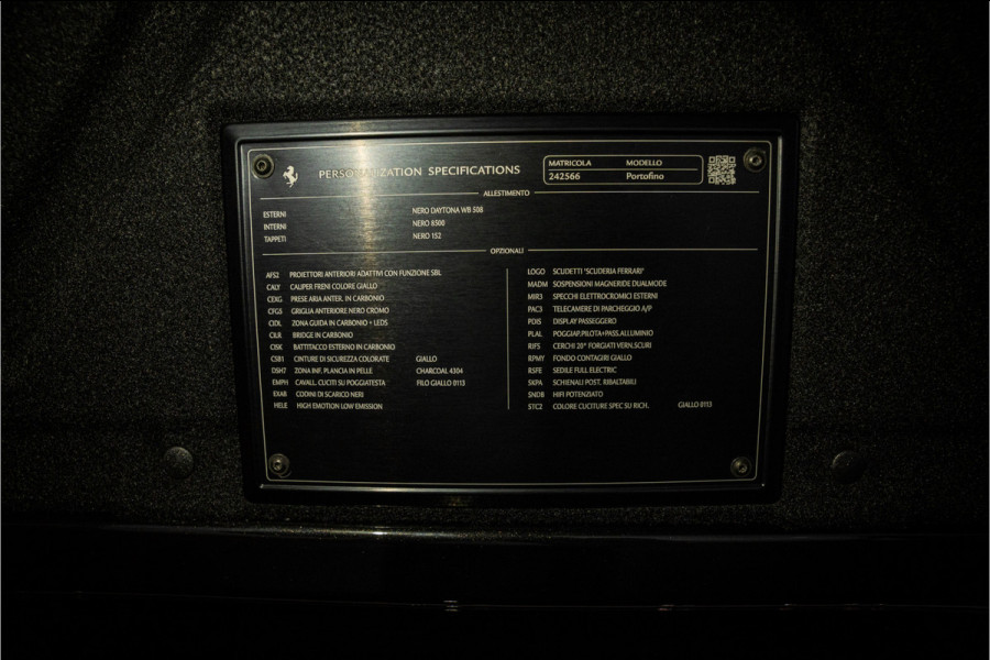 Ferrari Portofino 3.9 V8 HELE - Nero Daytona | Passenger Display | Carbon | JBL | Memory