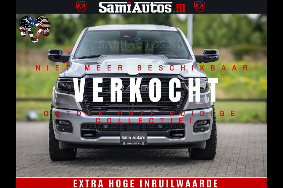 Dodge Ram 1500 Night Premium | Full Option | De Meest Luxe Pick-Up in zijn Klasse | Comfortabele Dubbele Cabine met Royale 5 Zitplaatsen | BPM vrij | Nu Leverbaar uit Voorraad | Voorraad Nr 2215 - 4984