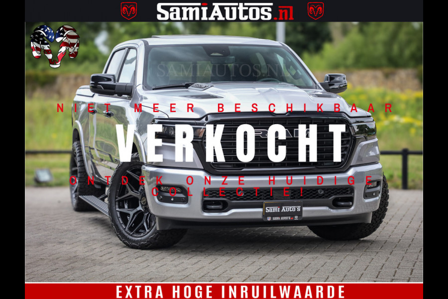Dodge Ram 1500 Night Premium | Full Option | De Meest Luxe Pick-Up in zijn Klasse | Comfortabele Dubbele Cabine met Royale 5 Zitplaatsen | BPM vrij | Nu Leverbaar uit Voorraad | Voorraad Nr 2215 - 4984