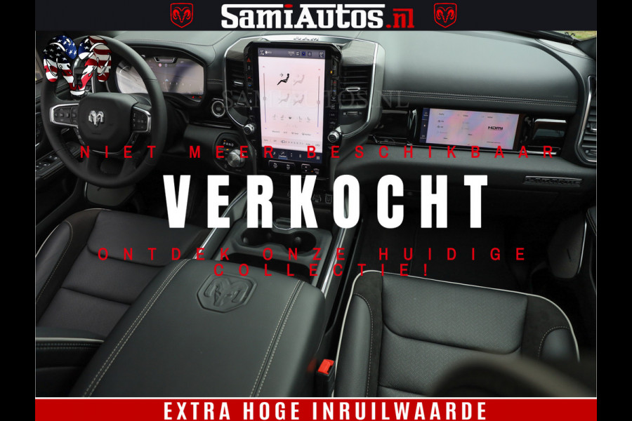 Dodge Ram 1500 Night Premium | Full Option | De Meest Luxe Pick-Up in zijn Klasse | Comfortabele Dubbele Cabine met Royale 5 Zitplaatsen | BPM vrij | Nu Leverbaar uit Voorraad | Voorraad Nr 2215 - 4984