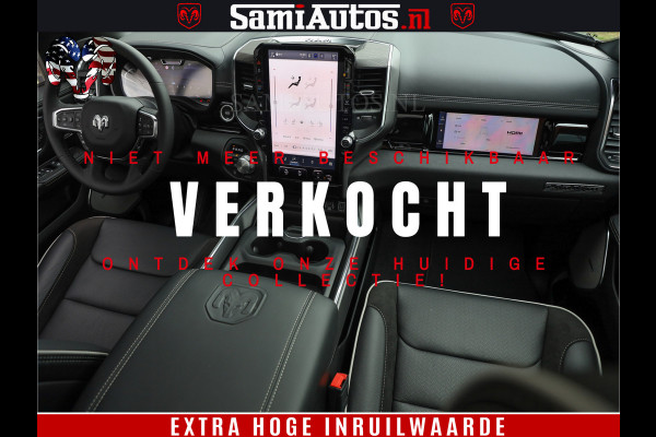 Dodge Ram 1500 Night Premium | Full Option | De Meest Luxe Pick-Up in zijn Klasse | Comfortabele Dubbele Cabine met Royale 5 Zitplaatsen | BPM vrij | Nu Leverbaar uit Voorraad | Voorraad Nr 2215 - 4984
