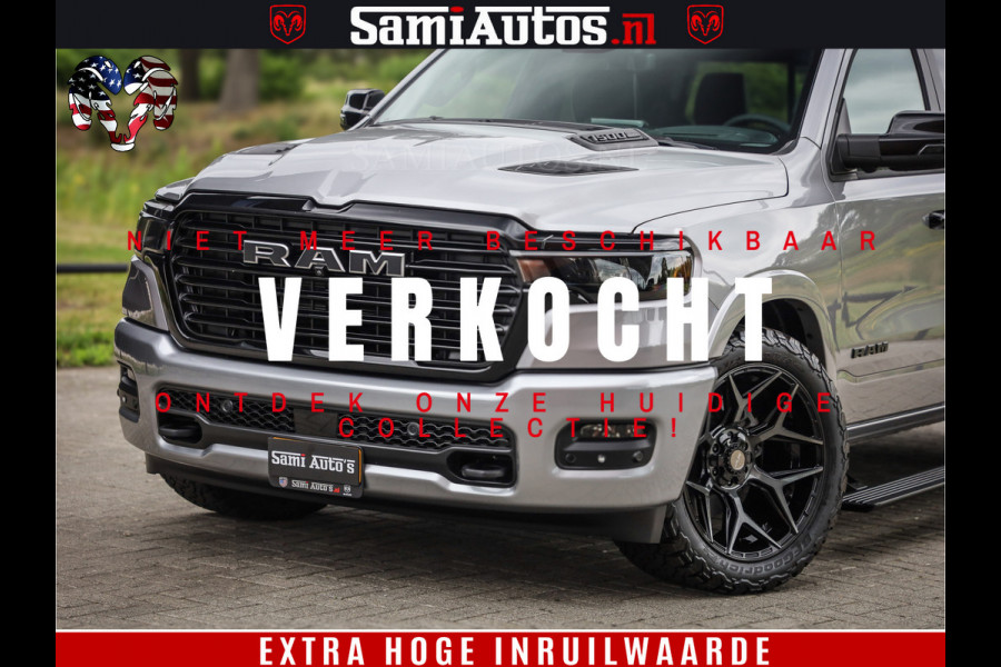 Dodge Ram 1500 Night Premium | Full Option | De Meest Luxe Pick-Up in zijn Klasse | Comfortabele Dubbele Cabine met Royale 5 Zitplaatsen | BPM vrij | Nu Leverbaar uit Voorraad | Voorraad Nr 2215 - 4984