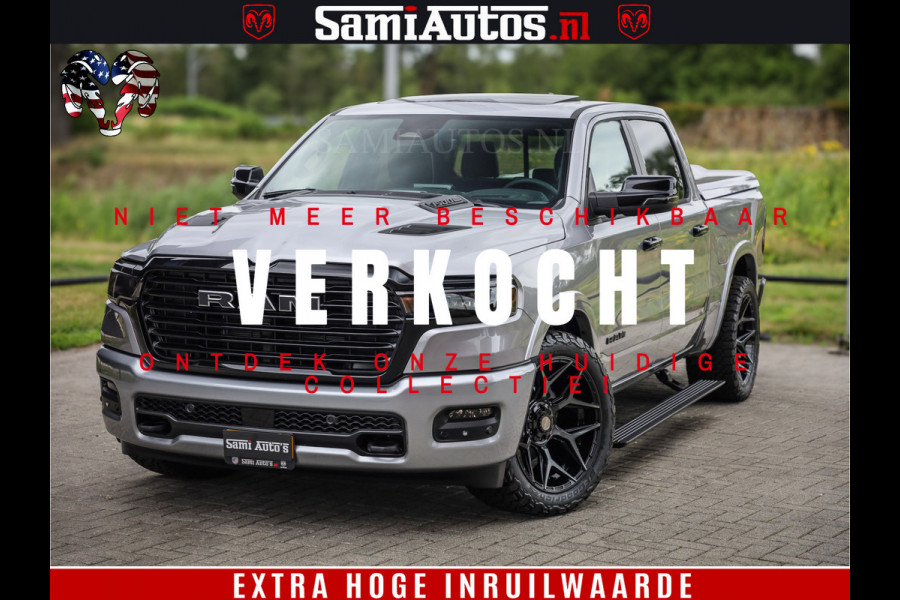 Dodge Ram 1500 Night Premium | Full Option | De Meest Luxe Pick-Up in zijn Klasse | Comfortabele Dubbele Cabine met Royale 5 Zitplaatsen | BPM vrij | Nu Leverbaar uit Voorraad | Voorraad Nr 2215 - 4984