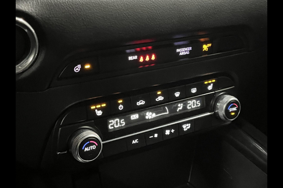 Mazda CX-5 2.0 Skyactiv-G Homura Adapt. cruise | Leder/Alcantara | Stoel-/Stuurverwarming | 360 camera | Carplay | Head-up | Navigatie