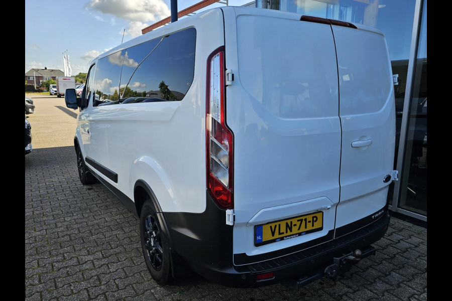 Ford Transit Custom 300 2.0 TDCI L2H1 Trail | Glasslook panelen | Raptor grille | Camera | Trekhaak | Leder | Voorruitverwarming | Airco | Cruise control etc.