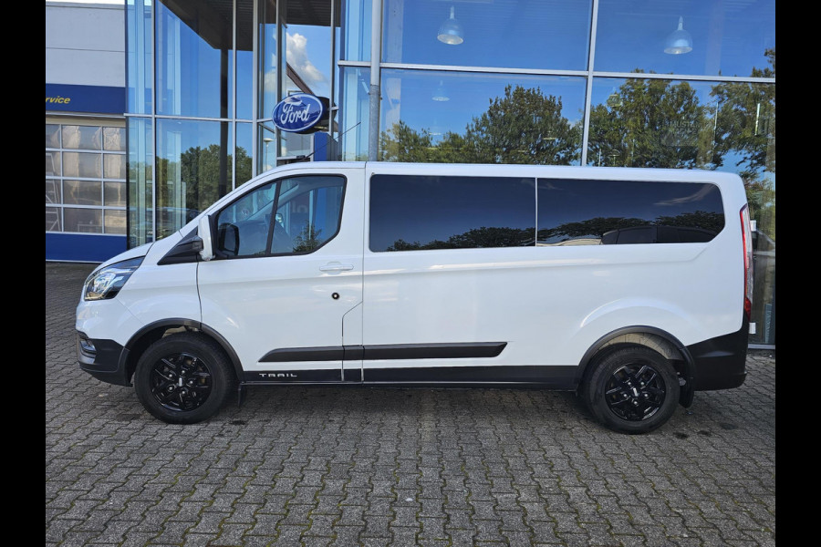 Ford Transit Custom 300 2.0 TDCI L2H1 Trail | Glasslook panelen | Raptor grille | Camera | Trekhaak | Leder | Voorruitverwarming | Airco | Cruise control etc.