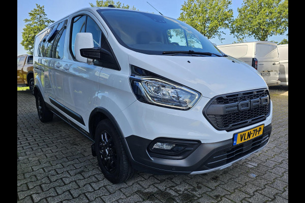 Ford Transit Custom 300 2.0 TDCI L2H1 Trail | Glasslook panelen | Raptor grille | Camera | Trekhaak | Leder | Voorruitverwarming | Airco | Cruise control etc.
