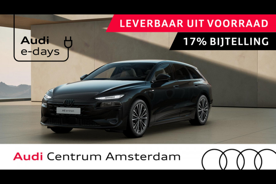 Audi A6 Avant e-tron Advanced edition 100kWh 270 kW / 367 PK Tech Plus pakket, stoelventilatie, optiek pakket glanzend zwart