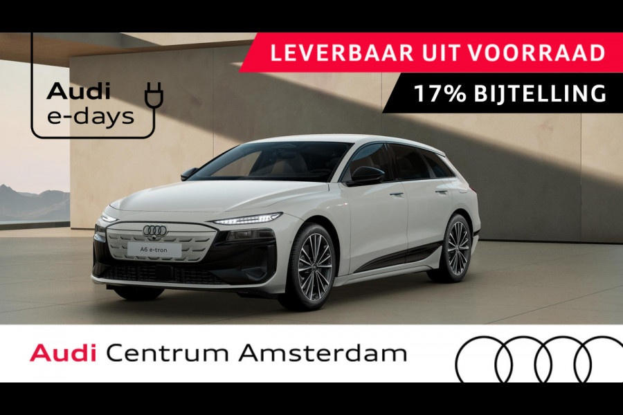 Audi A6 Avant e-tron Advanced edition performance 100 kWh adaptive cruise control, omgevingscamera's, keyless entry, winterpakket, optiek zwart glanzend, leder interieur