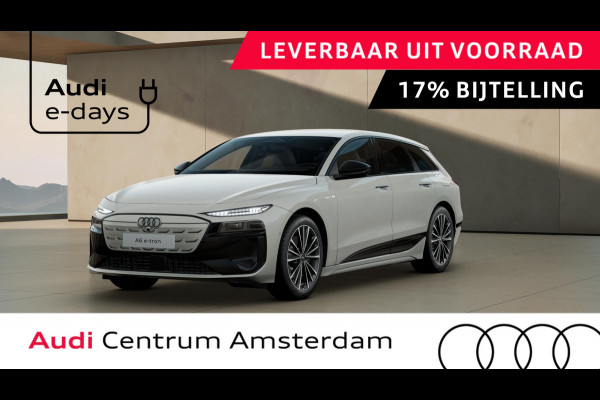 Audi A6 Avant e-tron Advanced edition performance 100 kWh adaptive cruise control, omgevingscamera's, keyless entry, winterpakket, optiek zwart glanzend, leder interieur