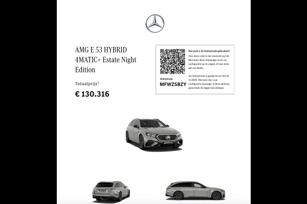 Mercedes-Benz E-Klasse AMG 53 4MATIC+ 612pk Achterasbesturing Trekhaak