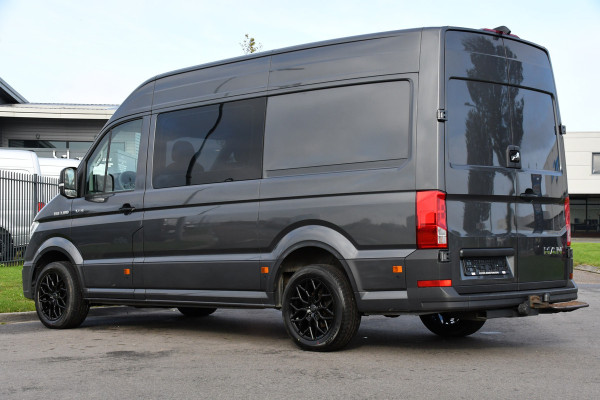 MAN TGE 35 2.0 L3H3 4x4 DC PB Edition Adaptieve Cruise, Camera, Carplay, 177pk. LED, Clima, Stoelverwarming, Trekhaak, Uniek!