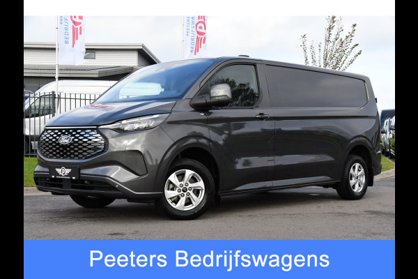 Ford E-Transit Cust. 340 L2H1 Limited 65 kWh DEMO, Virtual, Adaptieve Cruise, Camera, Carplay, Stoelverwarming, LED, 218pk, NAVI, Uniek!