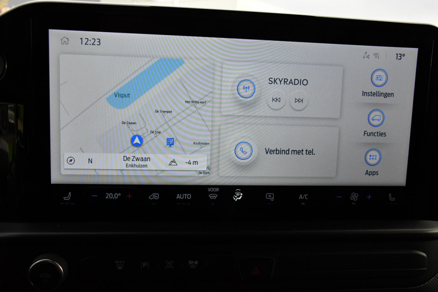 Ford E-Transit Cust. 340 L2H1 Limited 65 kWh DEMO, Virtual, Adaptieve Cruise, Camera, Carplay, Stoelverwarming, LED, 218pk, NAVI, Uniek!