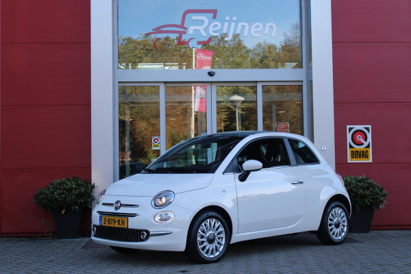 Fiat 500 1.0 72PK HYbrid DOLCEVITA FINALE | PANORAMA DAK | APPLE CARPLAY / ANDROID AUTO | ELEKTRISCHE RAMEN VOOR | PARKEERSENSOREN ACHTER |  LED DAGRIJVERLICHTING | 15"LICHTMETALEN VELGEN | CRUISE CONTROL | IN 2 DELEN NEERKLAPBARE ACHTERBANK | AIRCO | MISTLAMPEN VOOR |