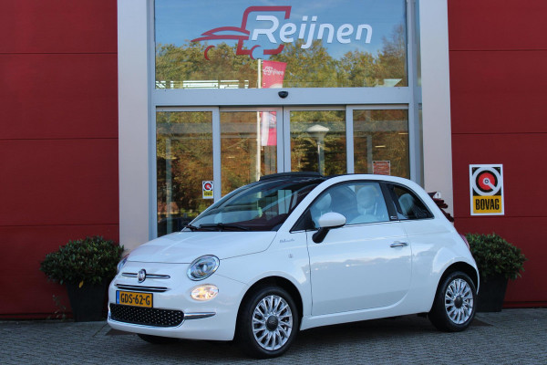 Fiat 500 1.0 72PK HYbrid DOLCEVITA CABRIO | ELEKRISCH BEDIENBAAR CABRIODAK | CLIMATE CONTROL | DAB+ RADIO | CRUISE CONTROL | HALF STOF HALF LEDEREN BEKLEDING | 15"LICHT METALEN VELGEN | LED DAGRIJ VERLICHTING |