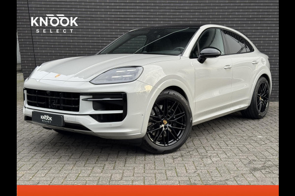 Porsche Cayenne Coupé 3.0 E-Hybrid / Fabrieksgarantie / Matrix Koplampen / 4 Wielbesturing / Chrono Pakket / Leder / Adaptieve Cruise Control / 21 Inch / Trekhaak / Bose / Stoelverwarming voor+achter / Panoramadak / Luchtvering