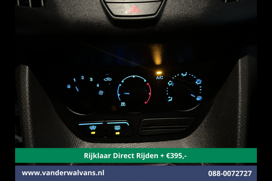 Ford Transit Connect 1.5 TDCI 101pk L1H1 Euro6 *Rijklaar Direct Rijden* Airco | 3-Zits | Cruisecontrol | Trekhaak Verwarmde voorruit, Bijrijdersbank