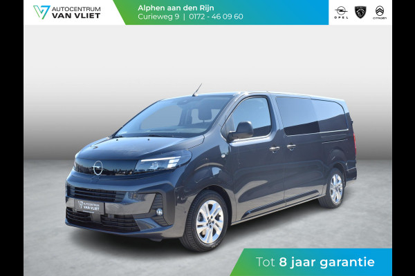 Opel Vivaro Electric 75 kWh Dubbele Cabine | tot 8 jaar garantie | 2x schuifdeur | Dynamic Comfort NAV Pakket | Comfort Pakket |  Exterieur pakket | Winterpakket | Betimmering | LM velgen | Rijklaarprijs