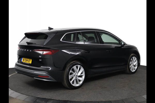 Škoda ENYAQ iV 80 Founders Edition Black|Leer|SOH 93%|Camera|Stoelverwarming