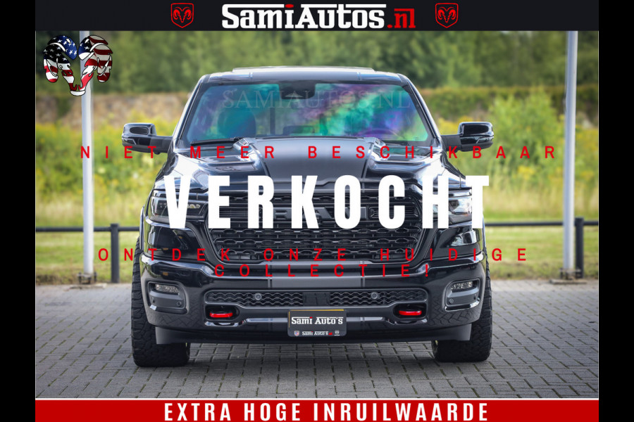 Dodge Ram 1500 Limited Night High Output 540HP 706Nm | Massage + Full Option | De Meest Luxe en Volle Pick-Up in zijn Klasse | Comfortabele Dubbele Cabine met Royale 5 Zitplaatsen | BPM vrij | Nu Leverbaar uit Voorraad | Voorraad Nr 2293 - 7688