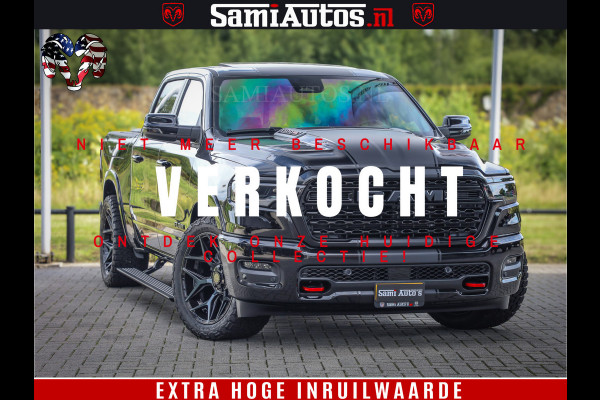 Dodge Ram 1500 Limited Night High Output 540HP 706Nm | Massage + Full Option | De Meest Luxe en Volle Pick-Up in zijn Klasse | Comfortabele Dubbele Cabine met Royale 5 Zitplaatsen | BPM vrij | Nu Leverbaar uit Voorraad | Voorraad Nr 2293 - 7688