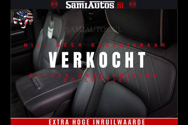 Dodge Ram 1500 Limited Night High Output 540HP 706Nm | Massage + Full Option | De Meest Luxe en Volle Pick-Up in zijn Klasse | Comfortabele Dubbele Cabine met Royale 5 Zitplaatsen | BPM vrij | Nu Leverbaar uit Voorraad | Voorraad Nr 2293 - 7688
