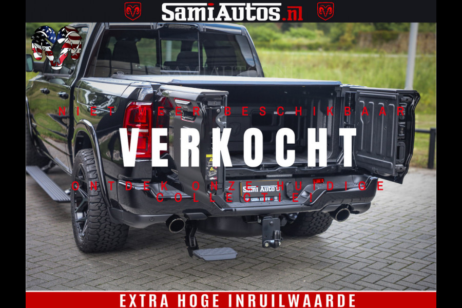 Dodge Ram 1500 Limited Night High Output 540HP 706Nm | Massage + Full Option | De Meest Luxe en Volle Pick-Up in zijn Klasse | Comfortabele Dubbele Cabine met Royale 5 Zitplaatsen | BPM vrij | Nu Leverbaar uit Voorraad | Voorraad Nr 2293 - 7688