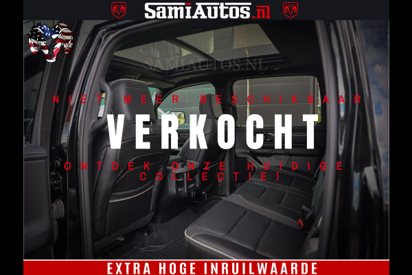Dodge Ram 1500 Limited Night High Output 540HP 706Nm | Massage + Full Option | De Meest Luxe en Volle Pick-Up in zijn Klasse | Comfortabele Dubbele Cabine met Royale 5 Zitplaatsen | BPM vrij | Nu Leverbaar uit Voorraad | Voorraad Nr 2293 - 7688