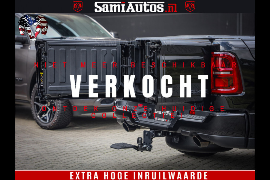 Dodge Ram 1500 Limited Night High Output 540HP 706Nm | Massage + Full Option | De Meest Luxe en Volle Pick-Up in zijn Klasse | Comfortabele Dubbele Cabine met Royale 5 Zitplaatsen | BPM vrij | Nu Leverbaar uit Voorraad | Voorraad Nr 2293 - 7688