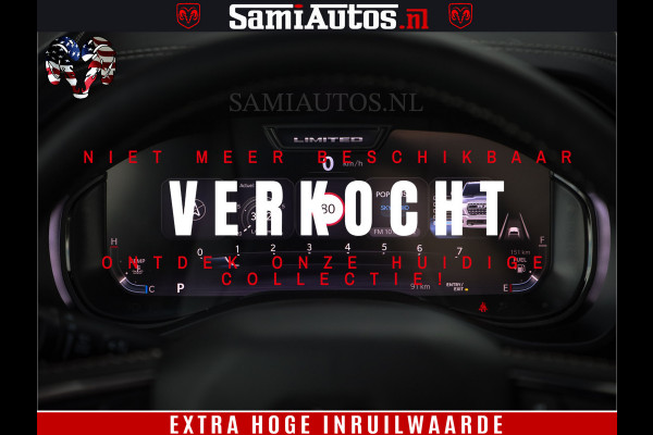 Dodge Ram 1500 Limited Night High Output 540HP 706Nm | Massage + Full Option | De Meest Luxe en Volle Pick-Up in zijn Klasse | Comfortabele Dubbele Cabine met Royale 5 Zitplaatsen | BPM vrij | Nu Leverbaar uit Voorraad | Voorraad Nr 2293 - 7688