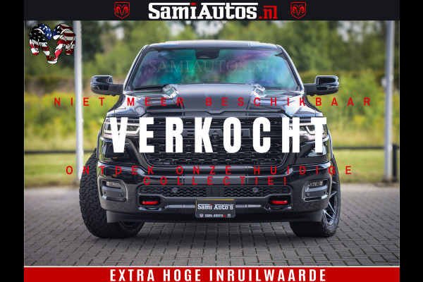 Dodge Ram 1500 Limited Night High Output 540HP 706Nm | Massage + Full Option | De Meest Luxe en Volle Pick-Up in zijn Klasse | Comfortabele Dubbele Cabine met Royale 5 Zitplaatsen | BPM vrij | Nu Leverbaar uit Voorraad | Voorraad Nr 2293 - 7688