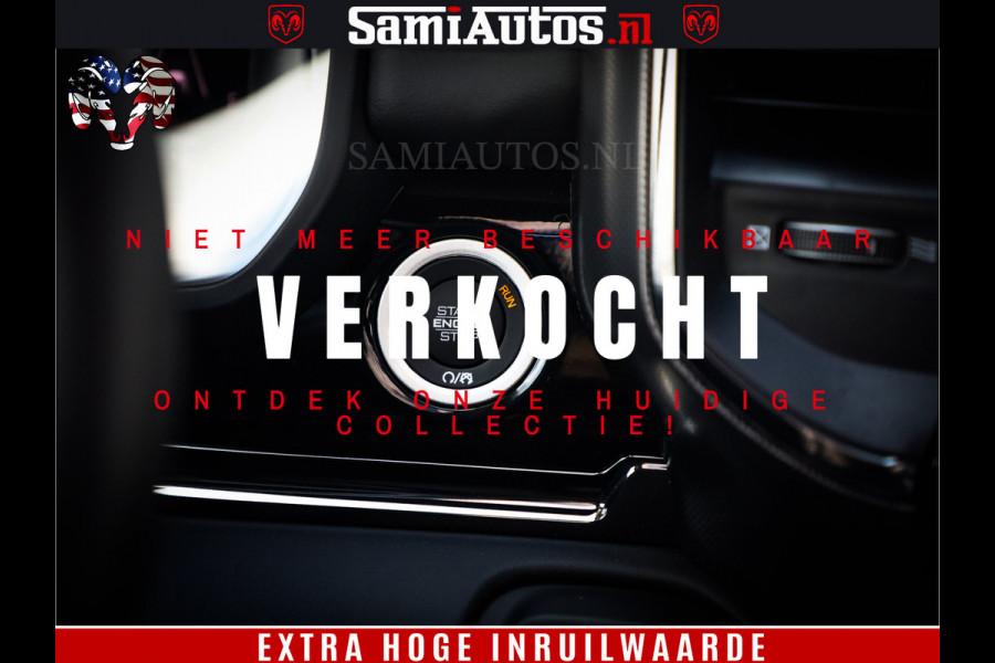 Dodge Ram 1500 Limited Night High Output 540HP 706Nm | Massage + Full Option | De Meest Luxe en Volle Pick-Up in zijn Klasse | Comfortabele Dubbele Cabine met Royale 5 Zitplaatsen | BPM vrij | Nu Leverbaar uit Voorraad | Voorraad Nr 2293 - 7688