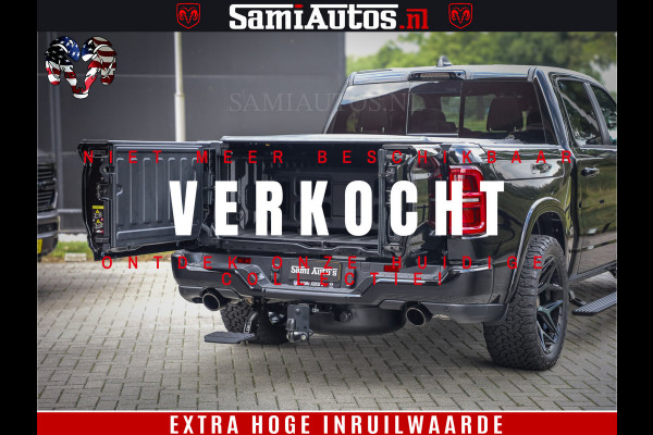 Dodge Ram 1500 Limited Night High Output 540HP 706Nm | Massage + Full Option | De Meest Luxe en Volle Pick-Up in zijn Klasse | Comfortabele Dubbele Cabine met Royale 5 Zitplaatsen | BPM vrij | Nu Leverbaar uit Voorraad | Voorraad Nr 2293 - 7688