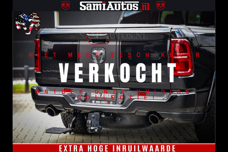 Dodge Ram 1500 Limited Night High Output 540HP 706Nm | Massage + Full Option | De Meest Luxe en Volle Pick-Up in zijn Klasse | Comfortabele Dubbele Cabine met Royale 5 Zitplaatsen | BPM vrij | Nu Leverbaar uit Voorraad | Voorraad Nr 2293 - 7688