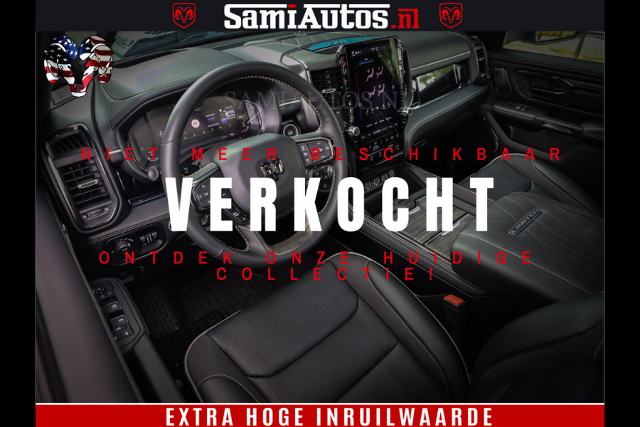 Dodge Ram 1500 Limited Night High Output 540HP 706Nm | Massage + Full Option | De Meest Luxe en Volle Pick-Up in zijn Klasse | Comfortabele Dubbele Cabine met Royale 5 Zitplaatsen | BPM vrij | Nu Leverbaar uit Voorraad | Voorraad Nr 2293 - 7688