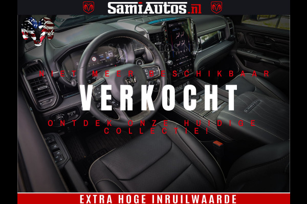 Dodge Ram 1500 Limited Night High Output 540HP 706Nm | Massage + Full Option | De Meest Luxe en Volle Pick-Up in zijn Klasse | Comfortabele Dubbele Cabine met Royale 5 Zitplaatsen | BPM vrij | Nu Leverbaar uit Voorraad | Voorraad Nr 2293 - 7688